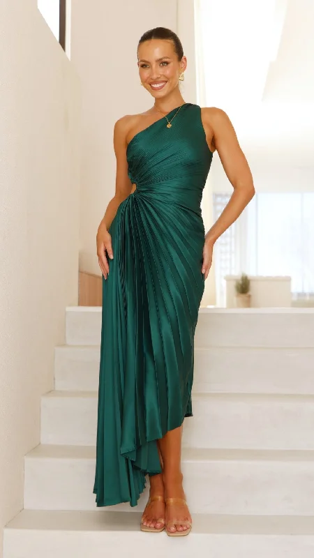 Olivia Maxi Dress - Forest Green