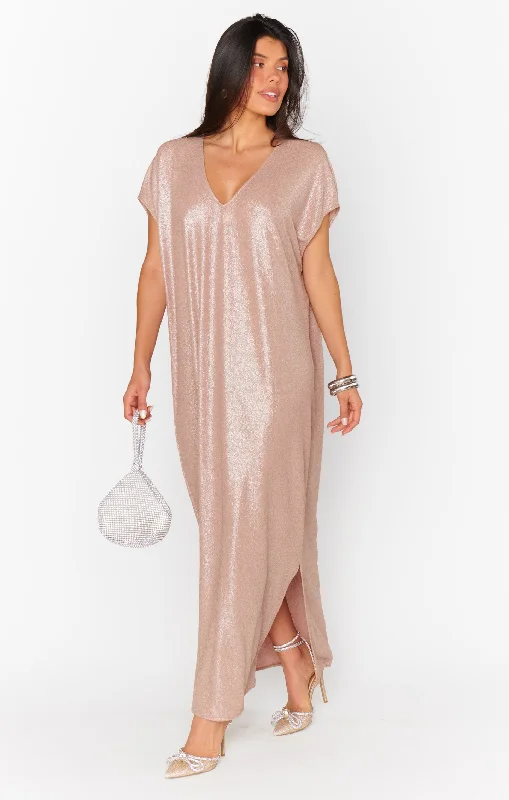 Worldly Dress ~ Champagne Glitz Knit