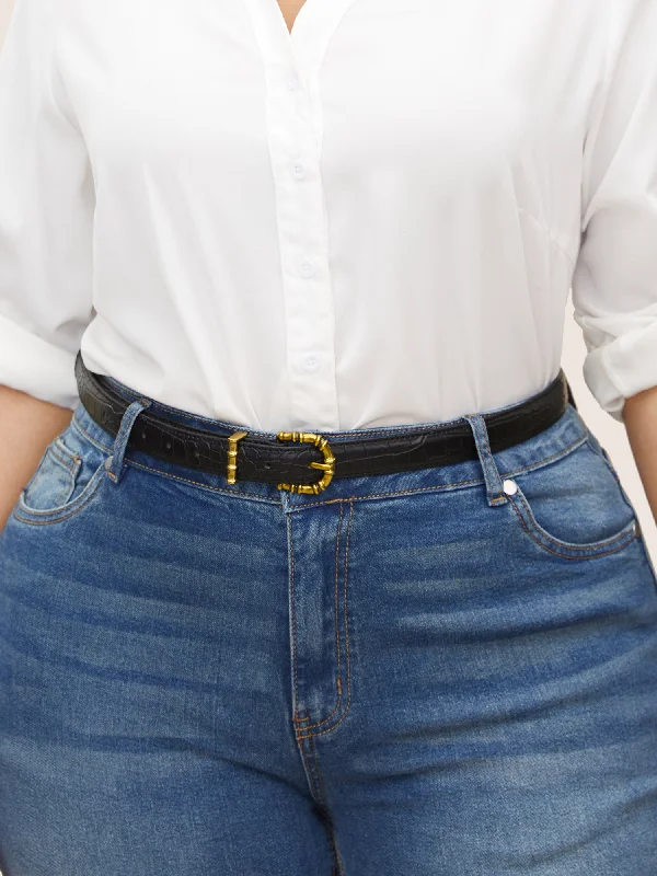 Basic Style Buckle Belt