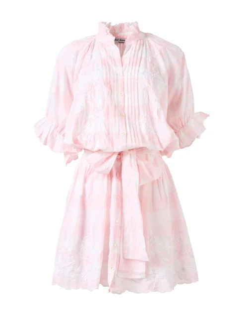 Blouson Pink Print Dress