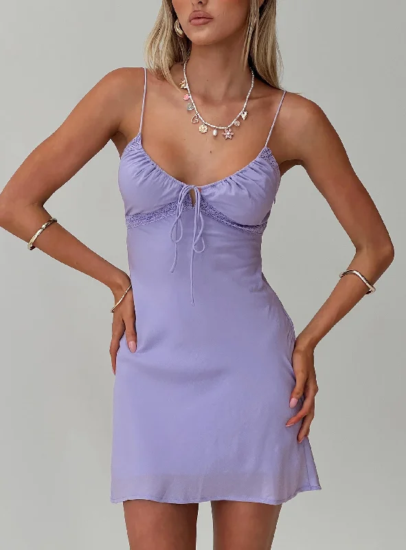 Emily Mini Dress Lilac