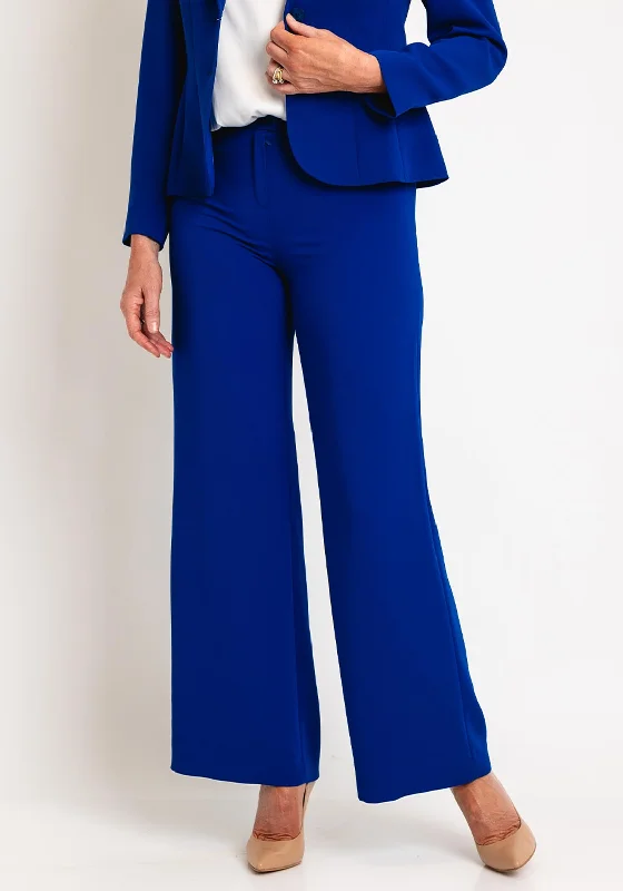 Christina Felix Wide Leg Trousers, Blue