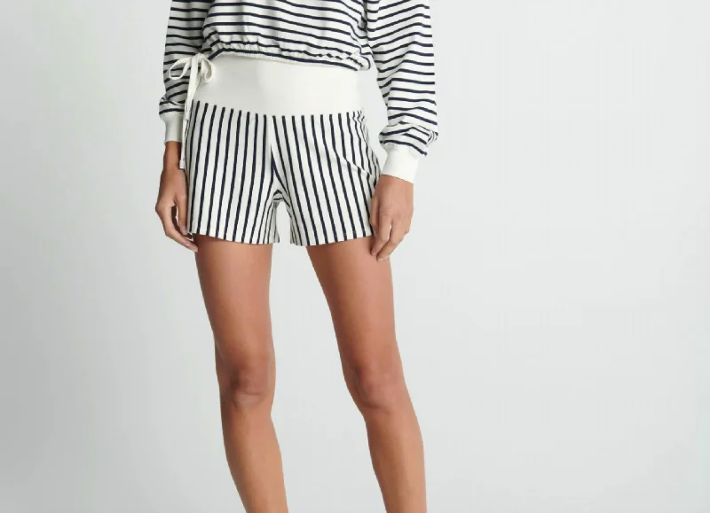 Dex Short In Black/white Stripe