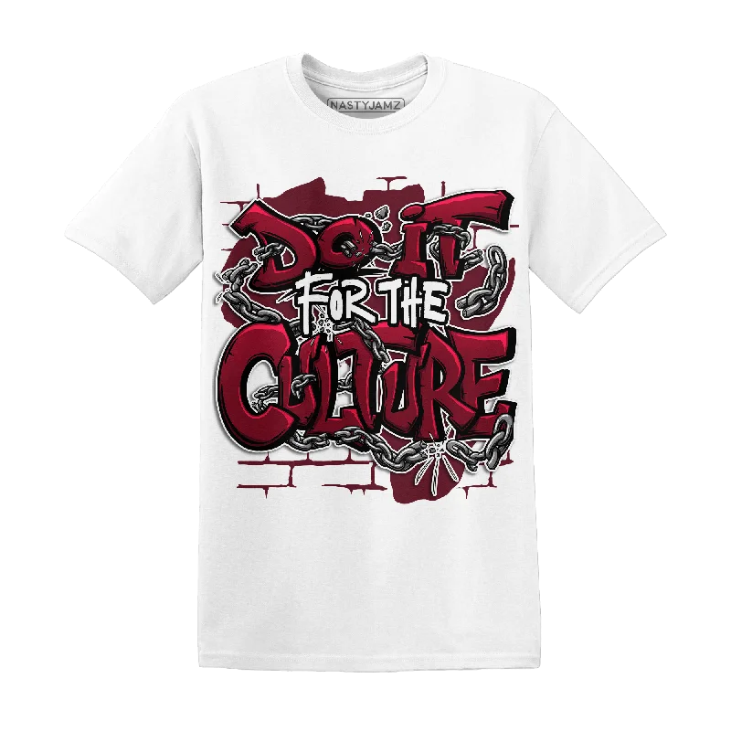 NastyJamz High White Team Red 1s T Shirt Match Do It For Culture