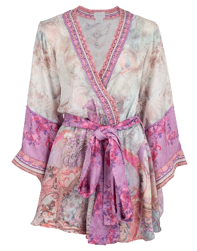 Kimono Sleeve Belted Playsuit