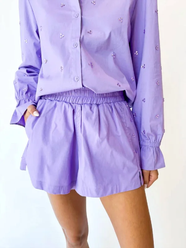 Luna Short In Light Purple