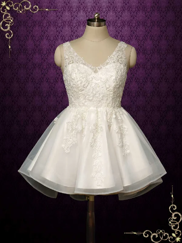 Short Lace Wedding Dress ARWEN