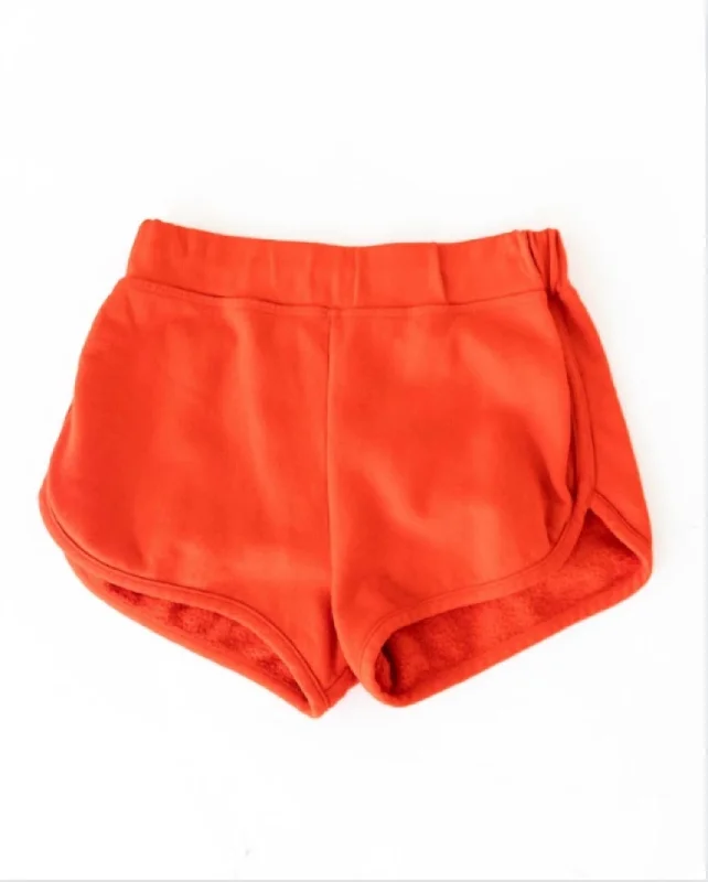 Vintage Shorts In Scarlet