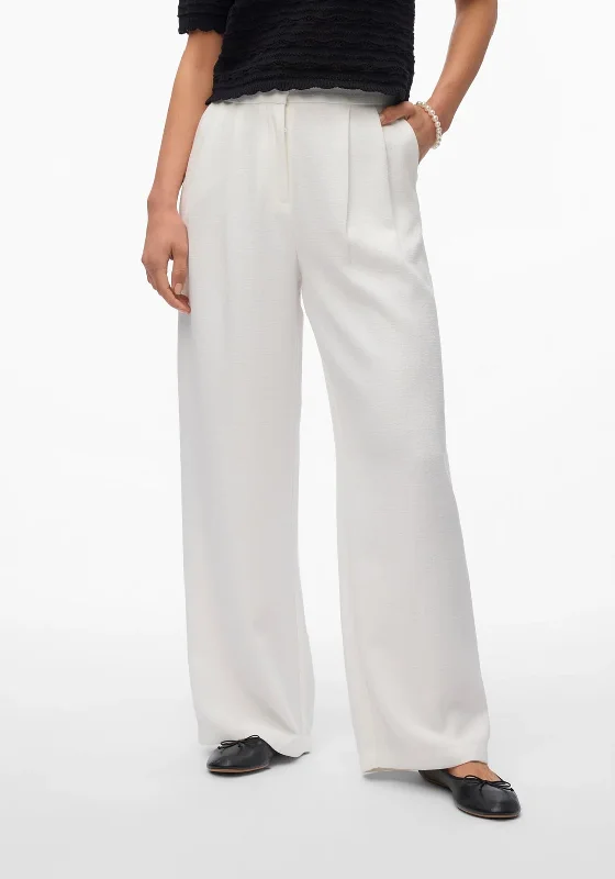 Vero Moda Janessa High Rise Trousers, White