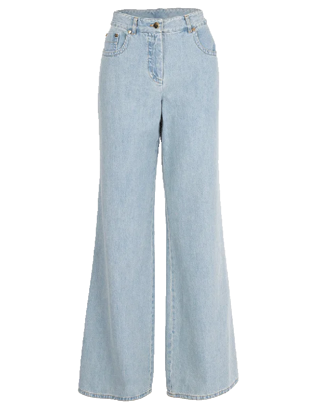 Wide Leg Denim Pant