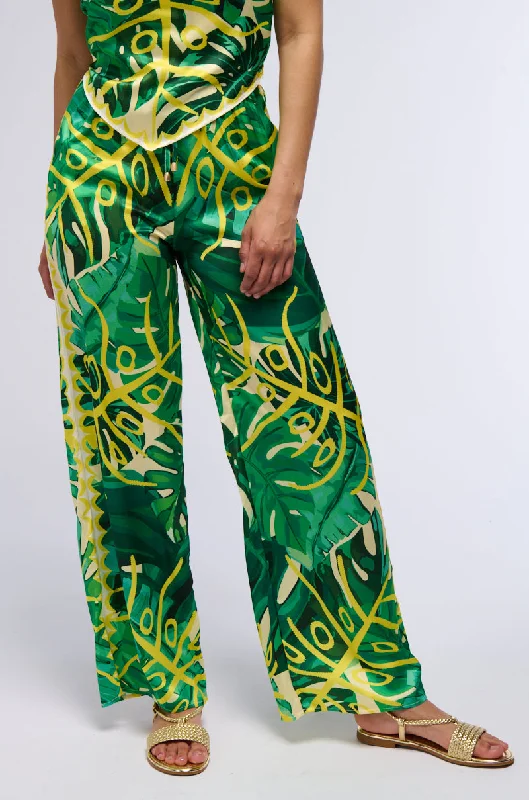 WILD FOX SATIN PALAZZO PANT