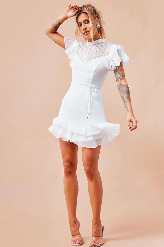 Leila Mini Dress - White