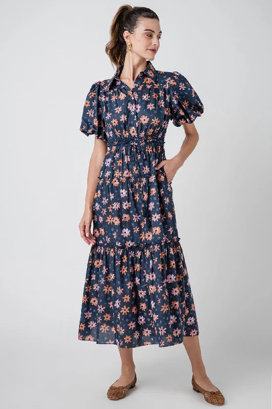 Pinch Floral Print Tiered Maxi Dress