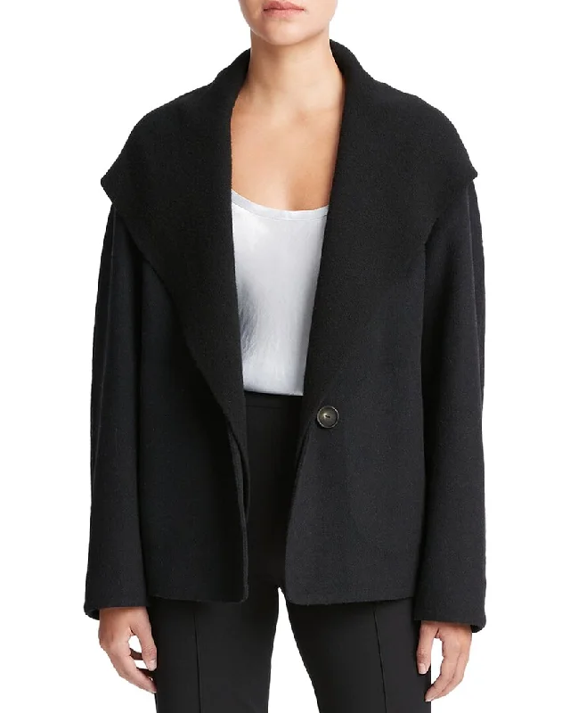 Vince Knit Combo Wool-Blend Jacket