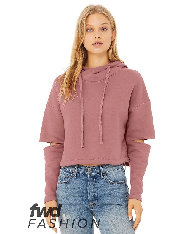 FWD Fashion Women's Cut Out Fleece Hoodie