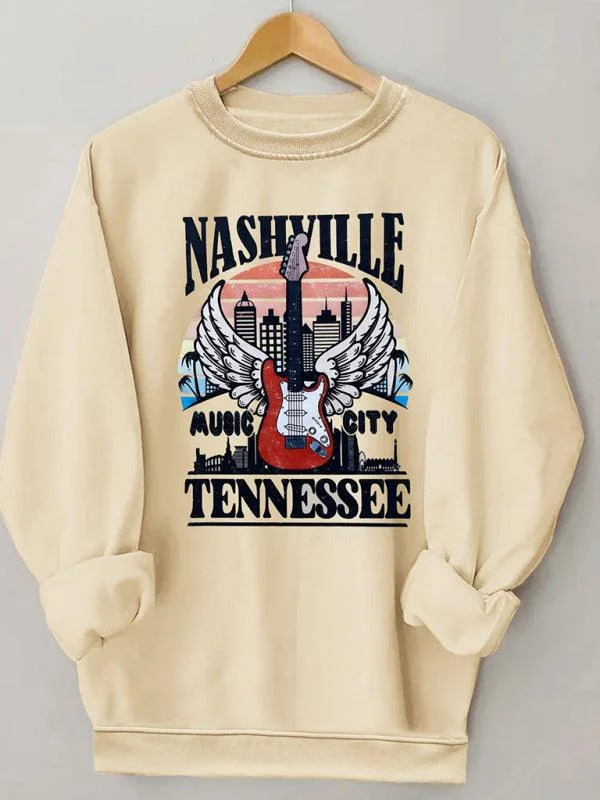 Nashville Printed Women Sweatshirt