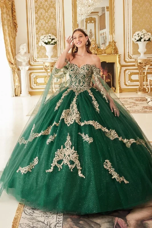 Emerald M Cinderella Divine 15711 Long Quinceanera Ball Gown Sale