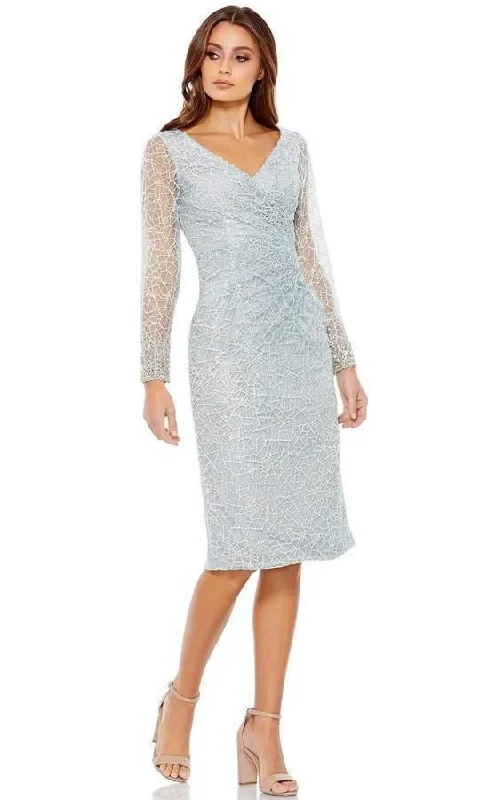 Mac Duggal 12408 Long Sleeve Cocktail Lace Dress Sale