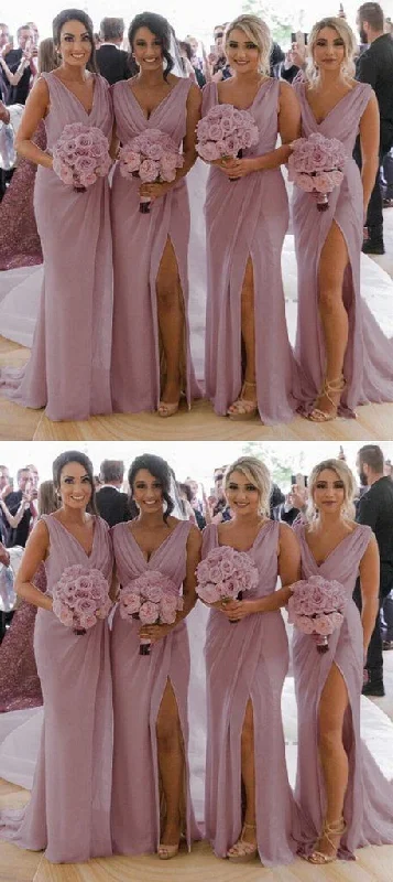 mauve pink bridesmaid dress prom dress     cg18335