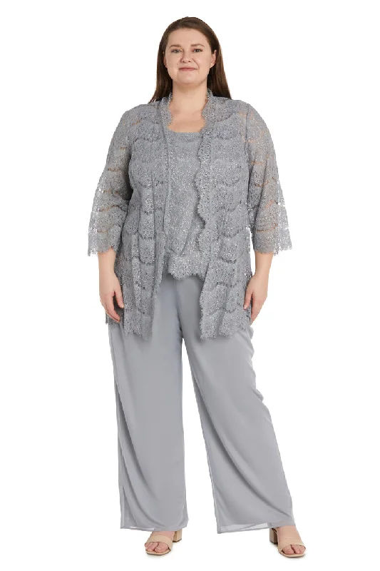 R&M Richards 9846W Plus Size Formal Jacket Pant Suit