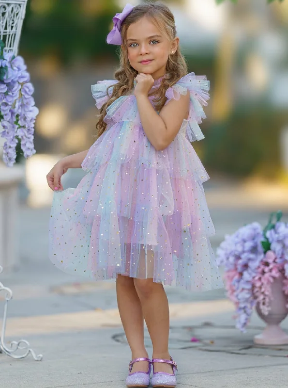 Make It Magical Rainbow Tiered Dress