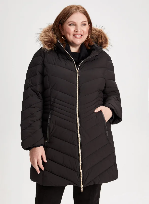 Stretch Vegan Down Coat