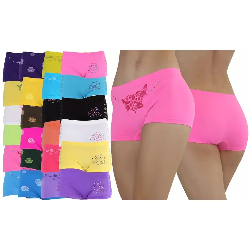 6-Pack: Mystery Women's Microfiber Boyshorts