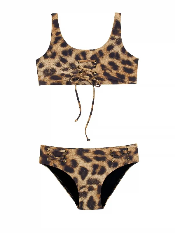 Kids Lace Up Bikini In Jungle