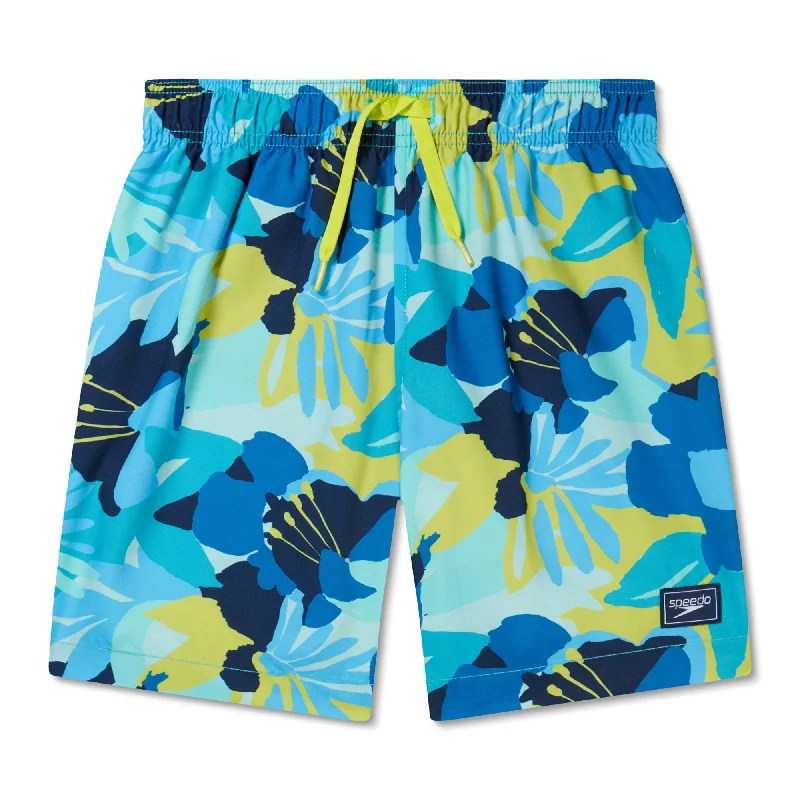 Speedo Kids Printed Redondo Volley Short-Bitter Lime